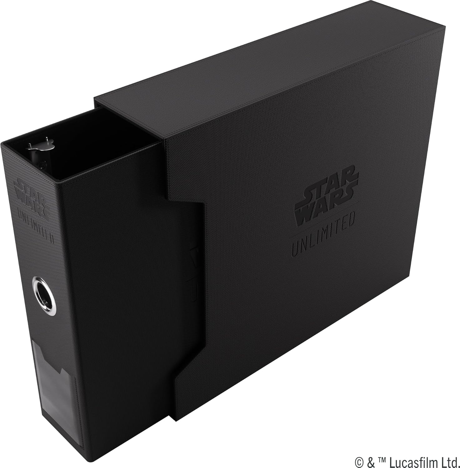 Star Wars: Unlimited Premium Cardport XL - 24-Pocket Slipcase Ring Binder, Officially Licensed Storage for Masterset Collection, Hexafyber Surface & Stackable Design, Made by Gamegenic