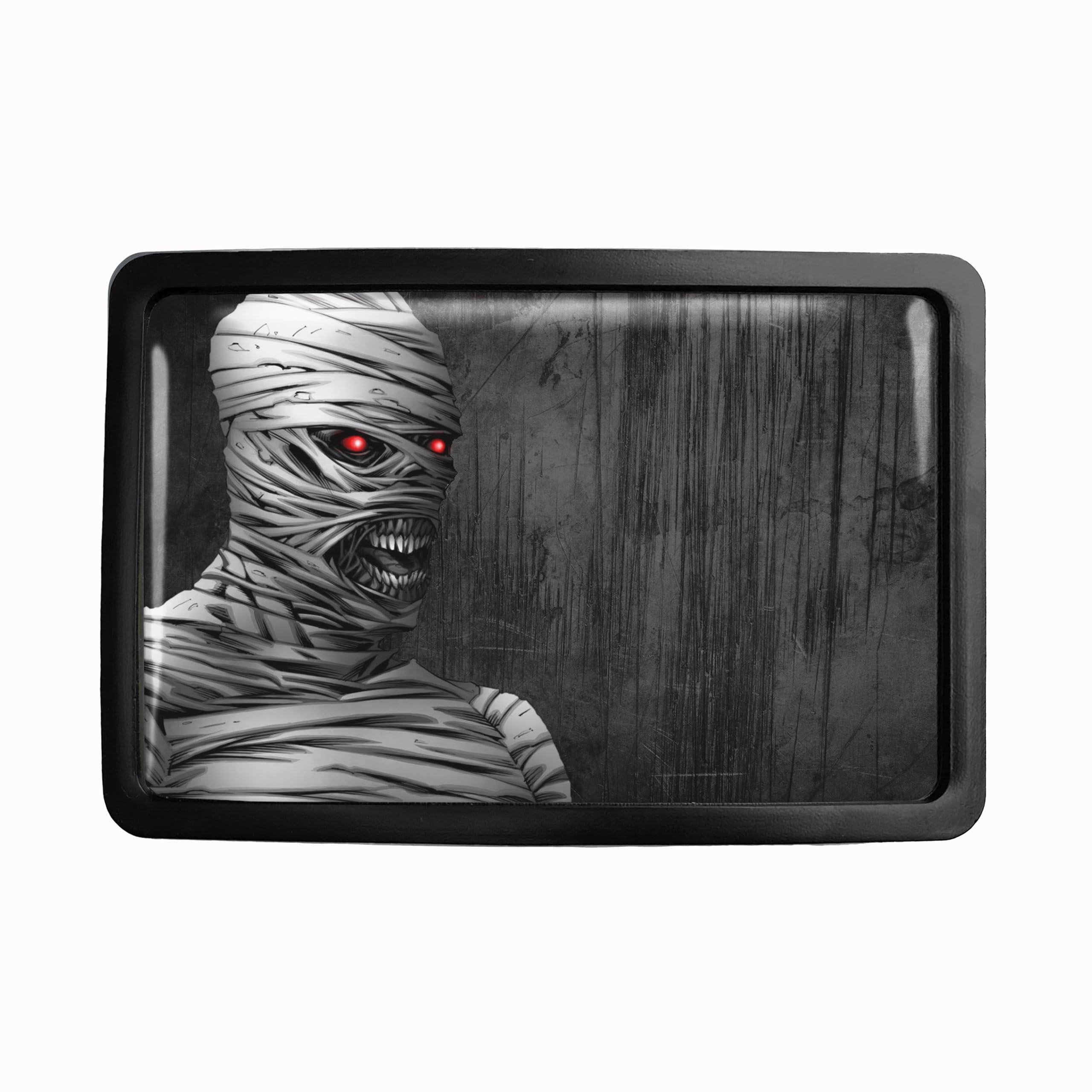 Mummy Belt Buckle - Horror Movie Gothic Halloween Belt Buckle - 656 (Matte Black)
