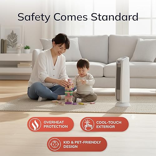 Vista 4 de Lasko #5775 calentador torre de cerámica