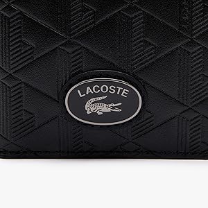 ✨新品未使用✨LACOSTE ラコステ 二つ折り財布 スマートウォレット レザー Amazon | [Lacoste] [公式] モノグラム RFID 二つ折りレザー