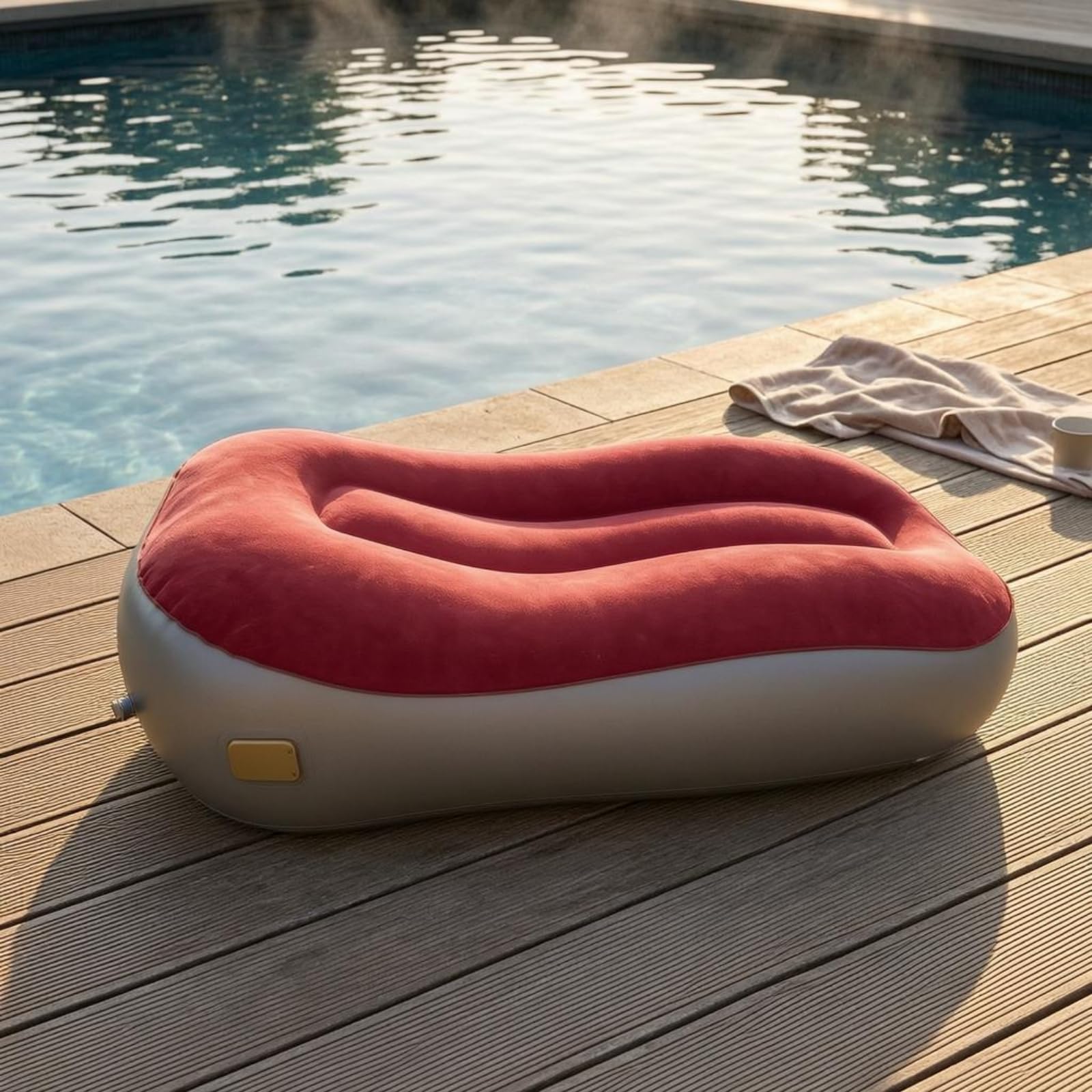 KESOTO Poltrona Gonfiabile Sedia Sdraio Divano Lettino in PVC con Supporto per Posizione Rilassata E Base Uniforme Adatta a Casa Campeggio Spiaggia Giardino