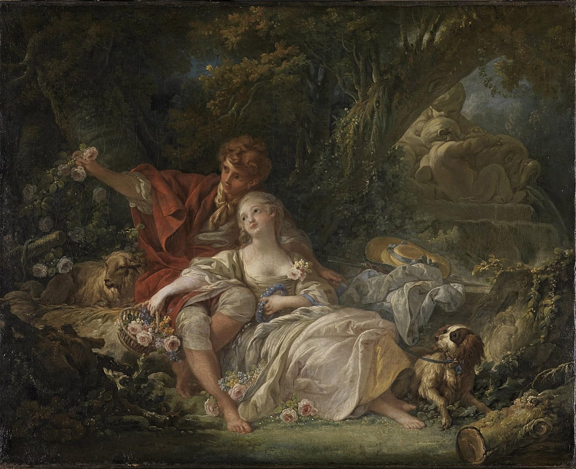 POSTERIIk Famous Animal Posters Vintage Picture François Boucher by François Boucher Modern Wall Decor for Home Decor 60x90cm