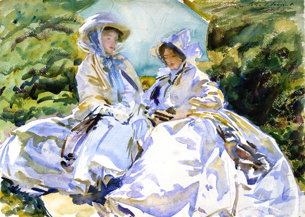 ODSAN Group In Simplon - By John Singer Sargent - Canvas Prints 32" by 23" Unframed