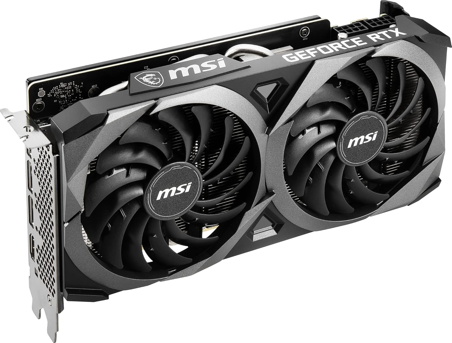MSI Gaming GeForce RTX 3060 Ti LHR 8GB GDRR6X, Boost Clock: 1695 MHz, 256-Bit, HDMI/DP, Nvlink, Torx Fan 3, Ampere Architecture OC Graphics Card (RTX 3060 TI Ventus 2X 8GD6X OC)