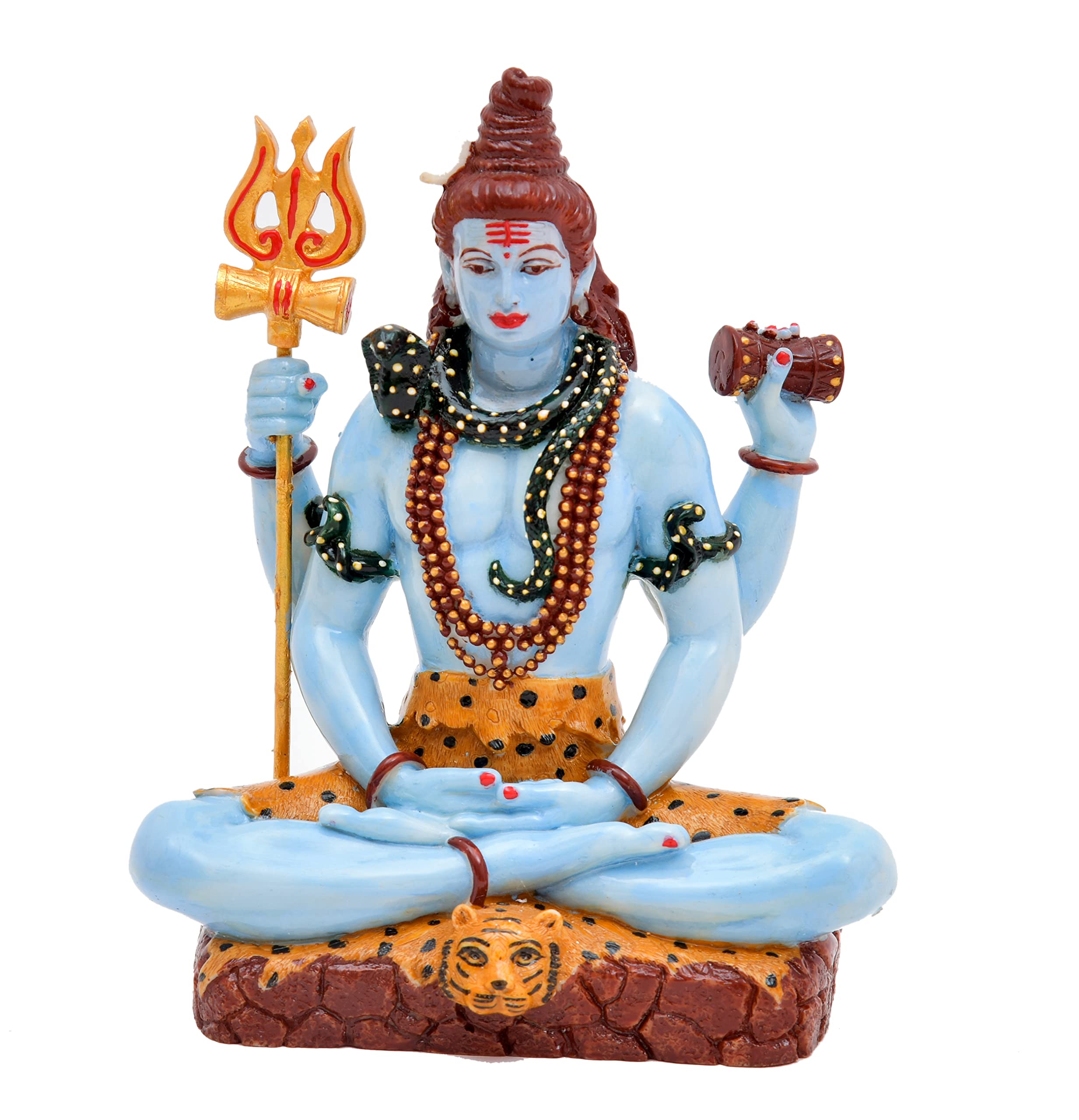 Archna Handicraft Polyresin Shiv Ji Murti for Pooja Room Figurines Idol Mahadev Sculpture (8 x 5.5 Inches) - Image 4 thumbnail