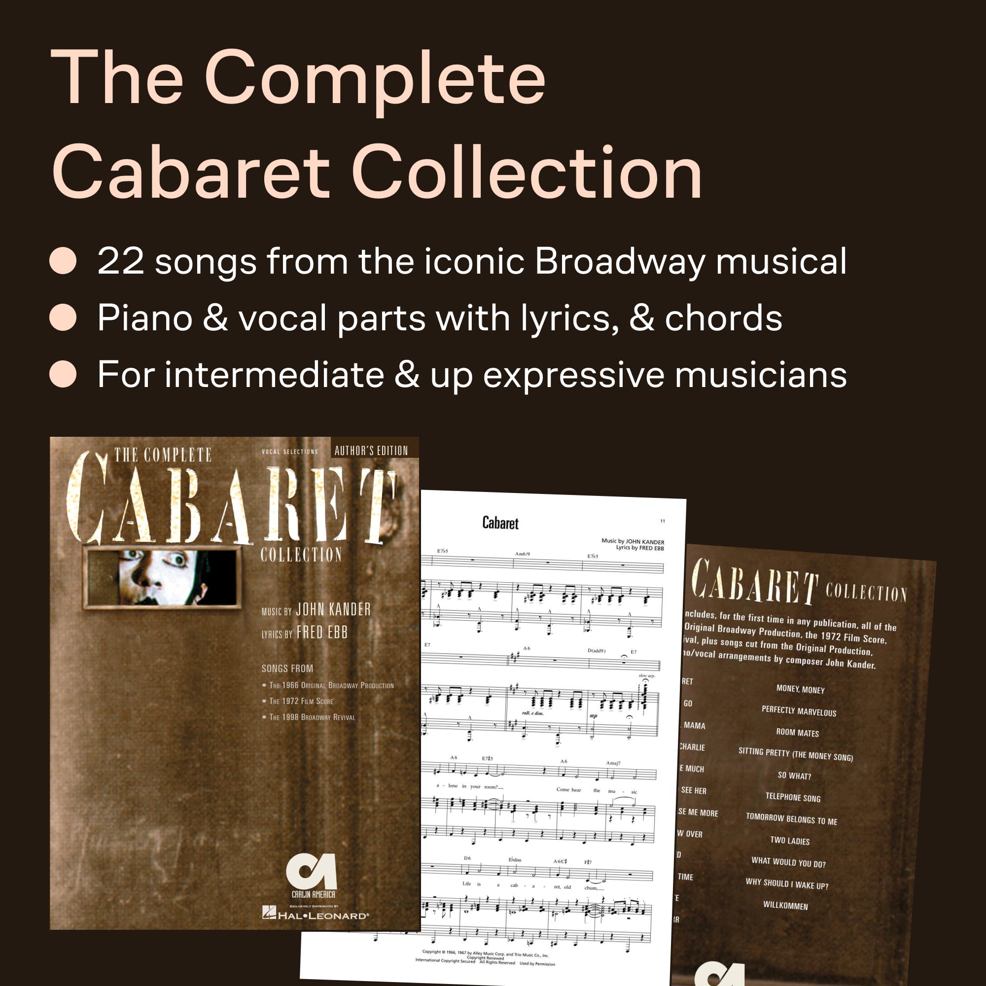 Cabaret (Complete Collection): Vocal Selections - Souvenir Edition