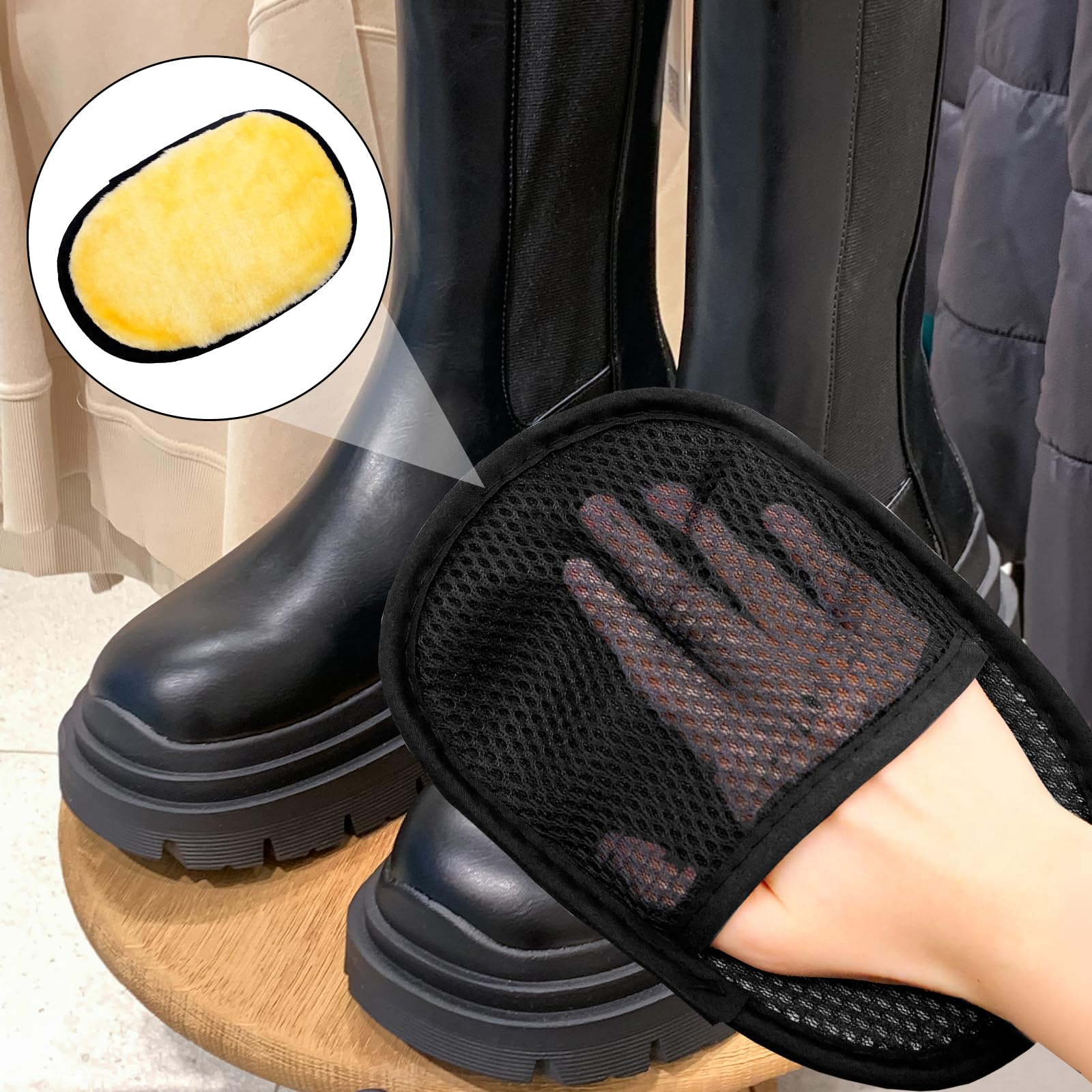 10 tensores de botas de plástico para mujer, insertos de forma de botas altas, insertos negros en forma de botas, soporte para botas para hombre y mujer