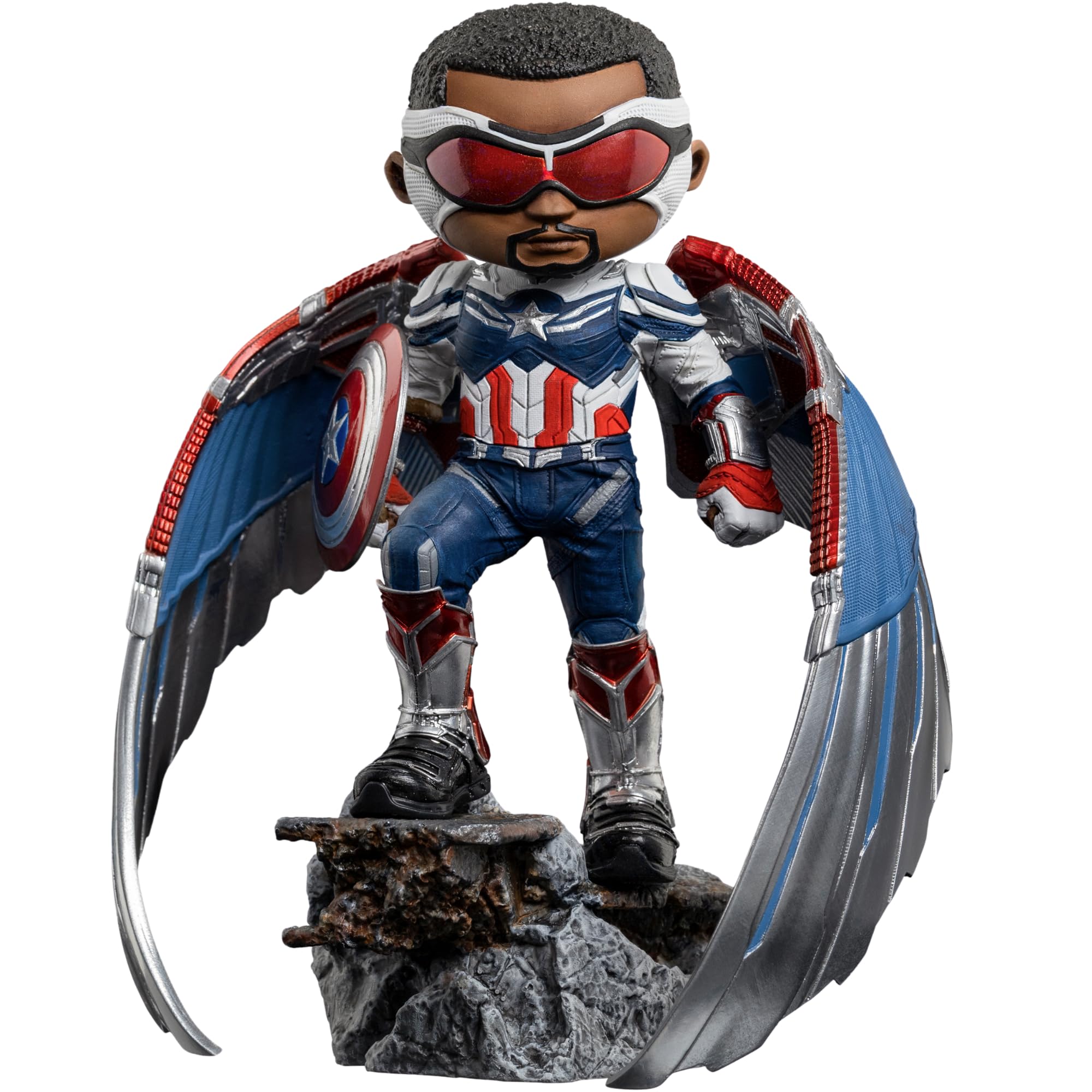 Iron Studios Captain America Sam Wilson The Falcon and The Winter Soldier 17cm Minico Statue