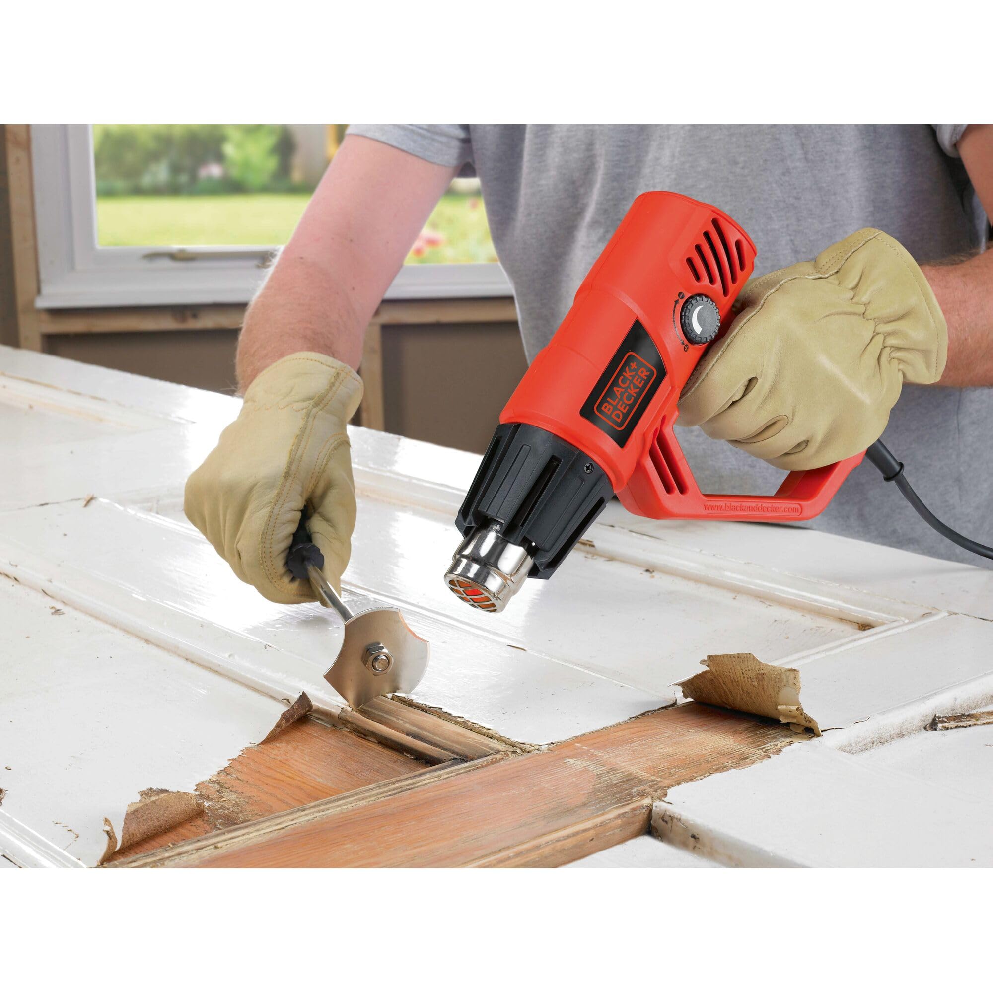 Black & Decker KX2001-QS heat gun 500 l/min 600 °C 2000 W Black Red