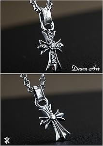 Amazon | Dawn Art (ドーンアート) シルバー925 クロスネックレス 銀
