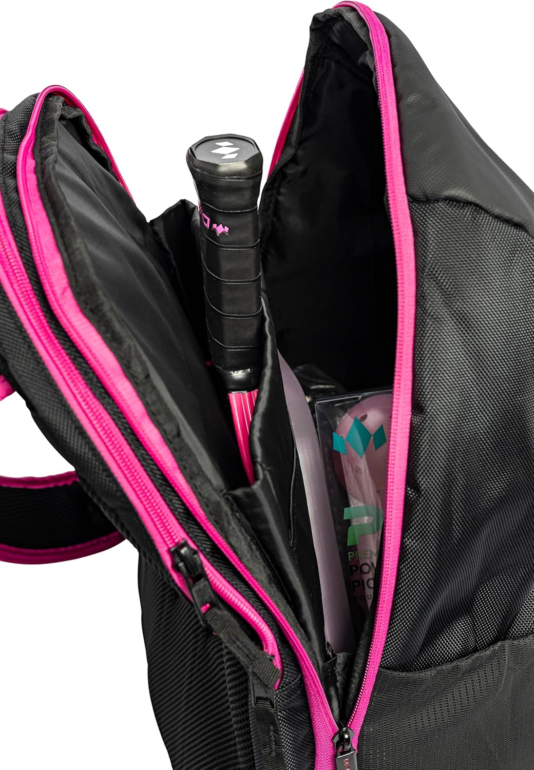 Diadem Tour v3 Backpack | Sports Backpack for Pickleball & Tennis Players | Fits 3 Paddles/Rackets | Shoe & Side Compartment | Nylon, Reinforced Bottom