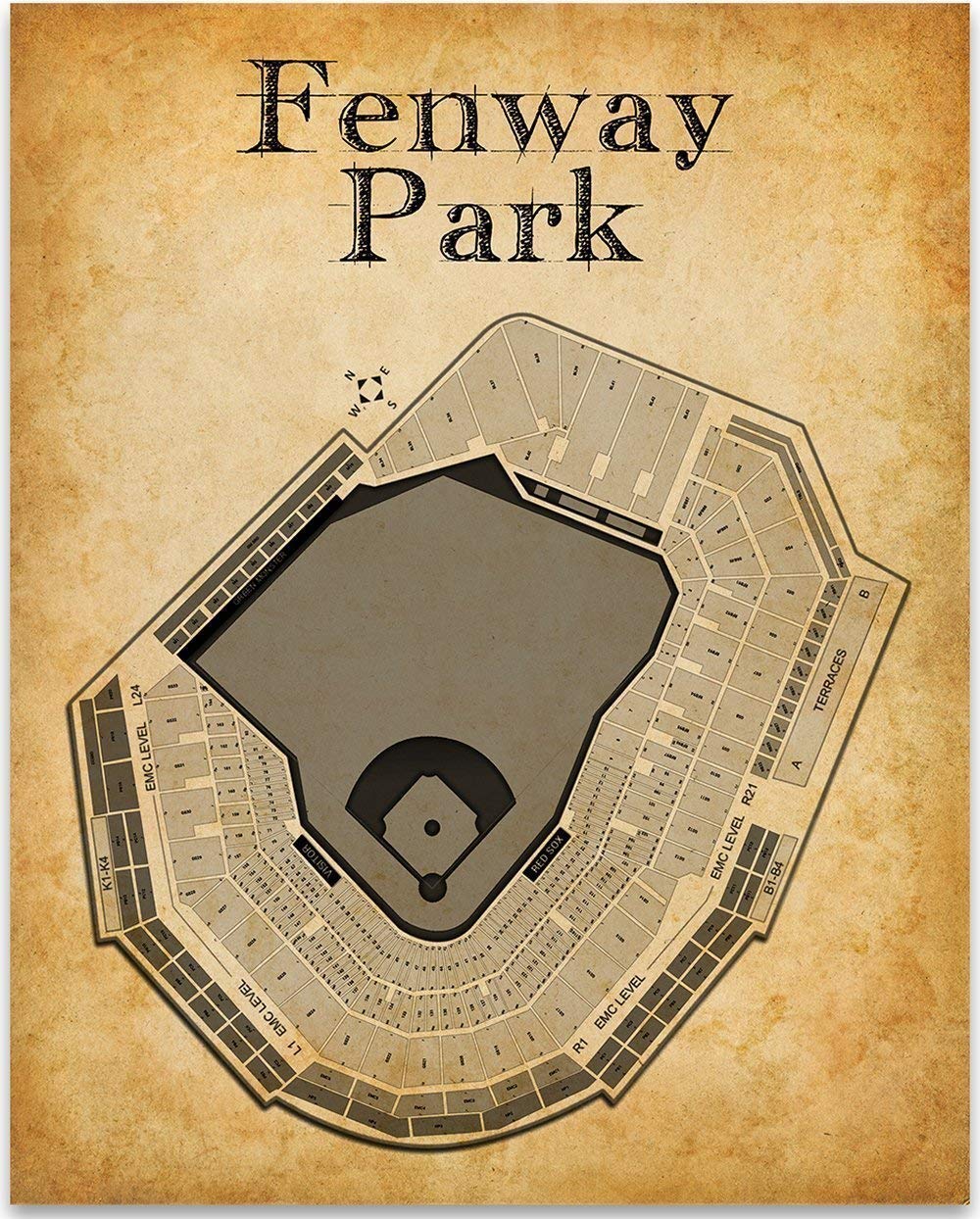 Amazon.com: Fenway Park of Boston Baseball Stadium Seating ...