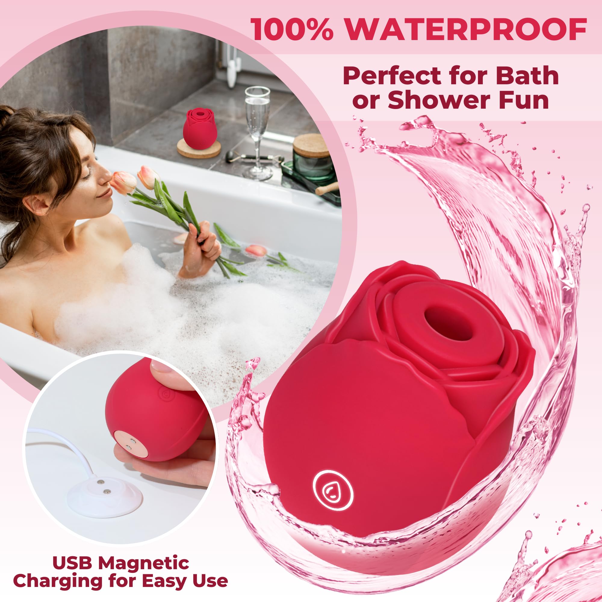 can i use my rose toy in the bath tub Amazon.com: Rose Toy Sucking Vibrator for Women – Premium Rose Sex Toy with  Multiple Sucking & Vibrating Modes for Pleasure – Sucking Sex Toy Clitoral  Stimulator, G-Spot,Nipple Vibrator for Intense Fun and