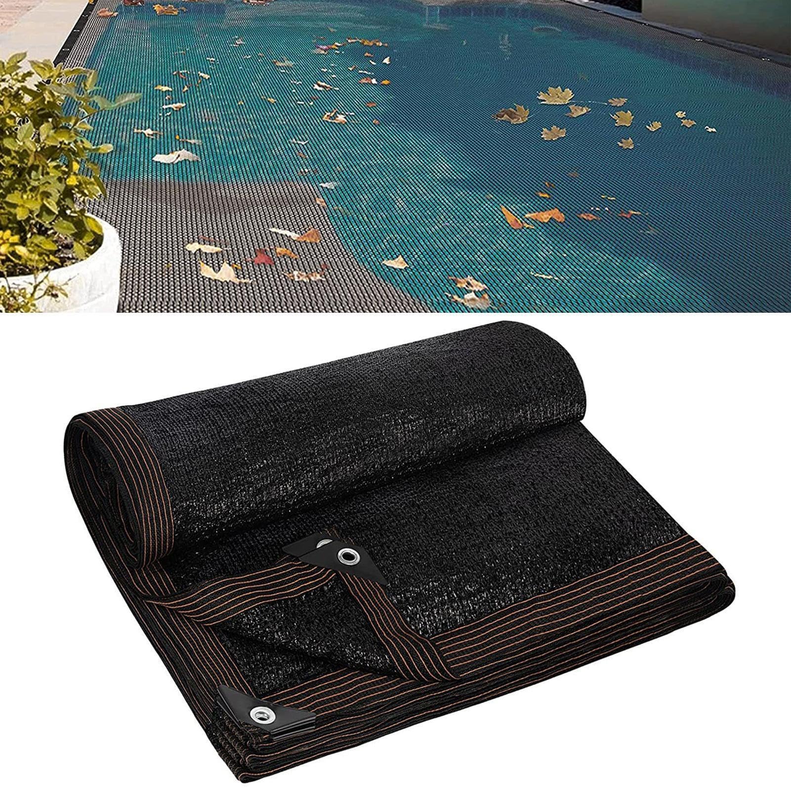 Inground Pool Net Cover | Fine Mesh Swimming Pool Leaf Net Cover | Rectangle Paddling Pools Leafs Covers | Mutifunctional Catching Leaves Sunshade Screen for Yard & Garden