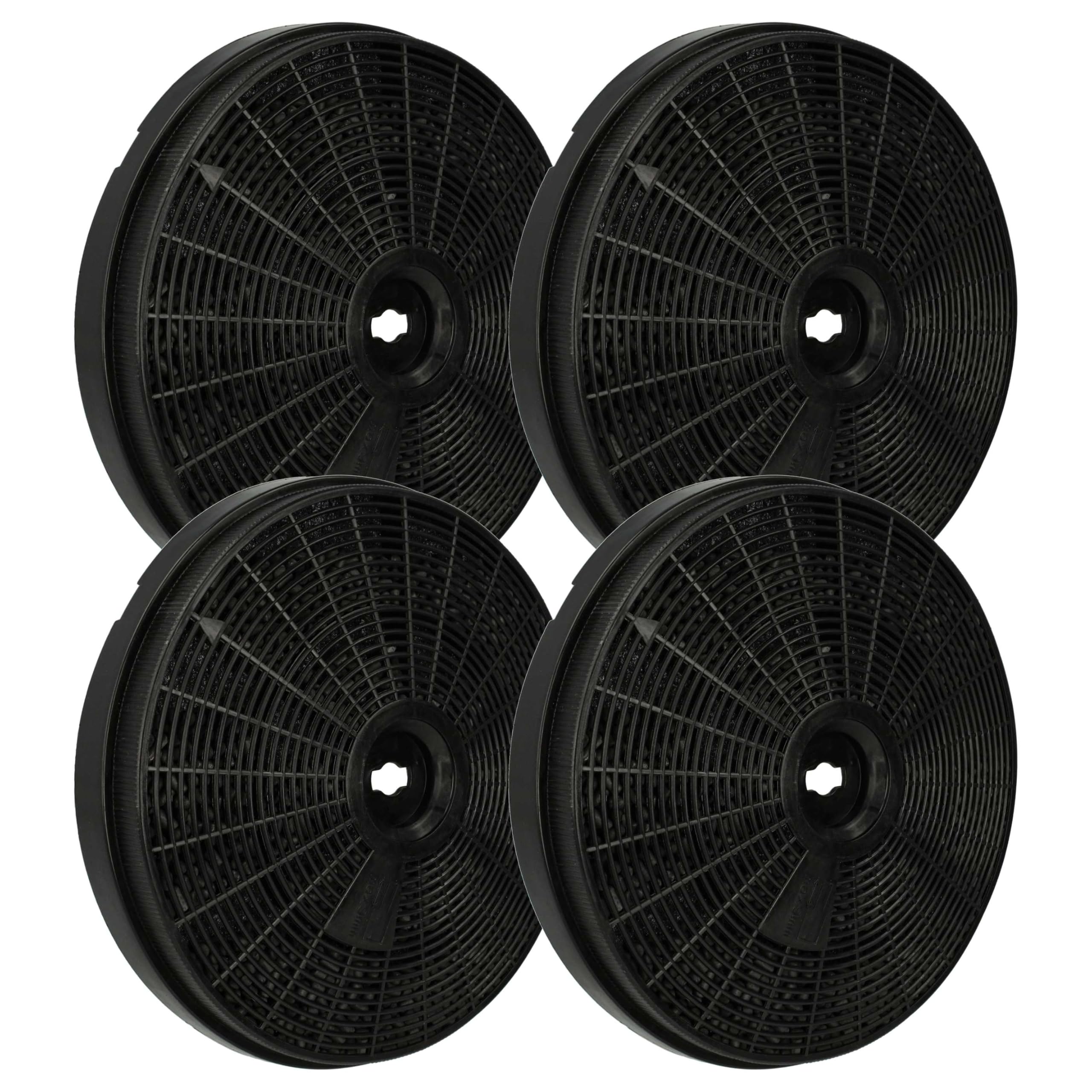 vhbw 4x Filtro a carboni attivi sostituisce Gorenje 127024 per cappe aspiranti - 20 cm