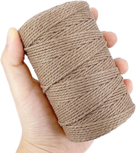 Miniatura 5 de Cuerda de cordel, 500 pies de algodón para carniceros, cuerda de cocina para manualidades, asar, envolver regalos, decoración de bricolaje,
