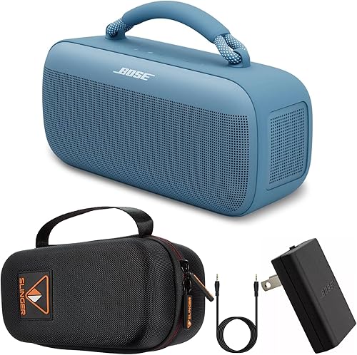 Bose SoundLink Max Altavoz portátil, altavoz Bluetooth impermeable grande, hasta 20 horas de duración de la batería, USB-C, entrada AUX incorporada