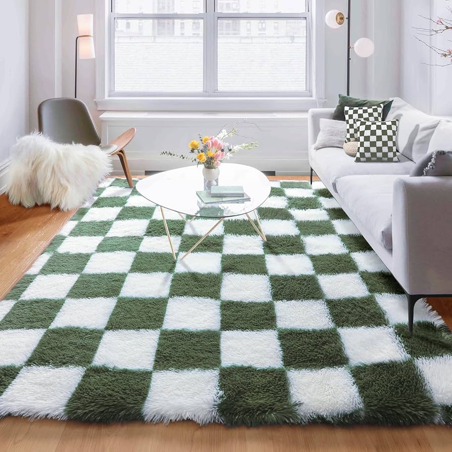 Amazon.com: 5x8 Olive Green/White & Sage Green/White Rugs