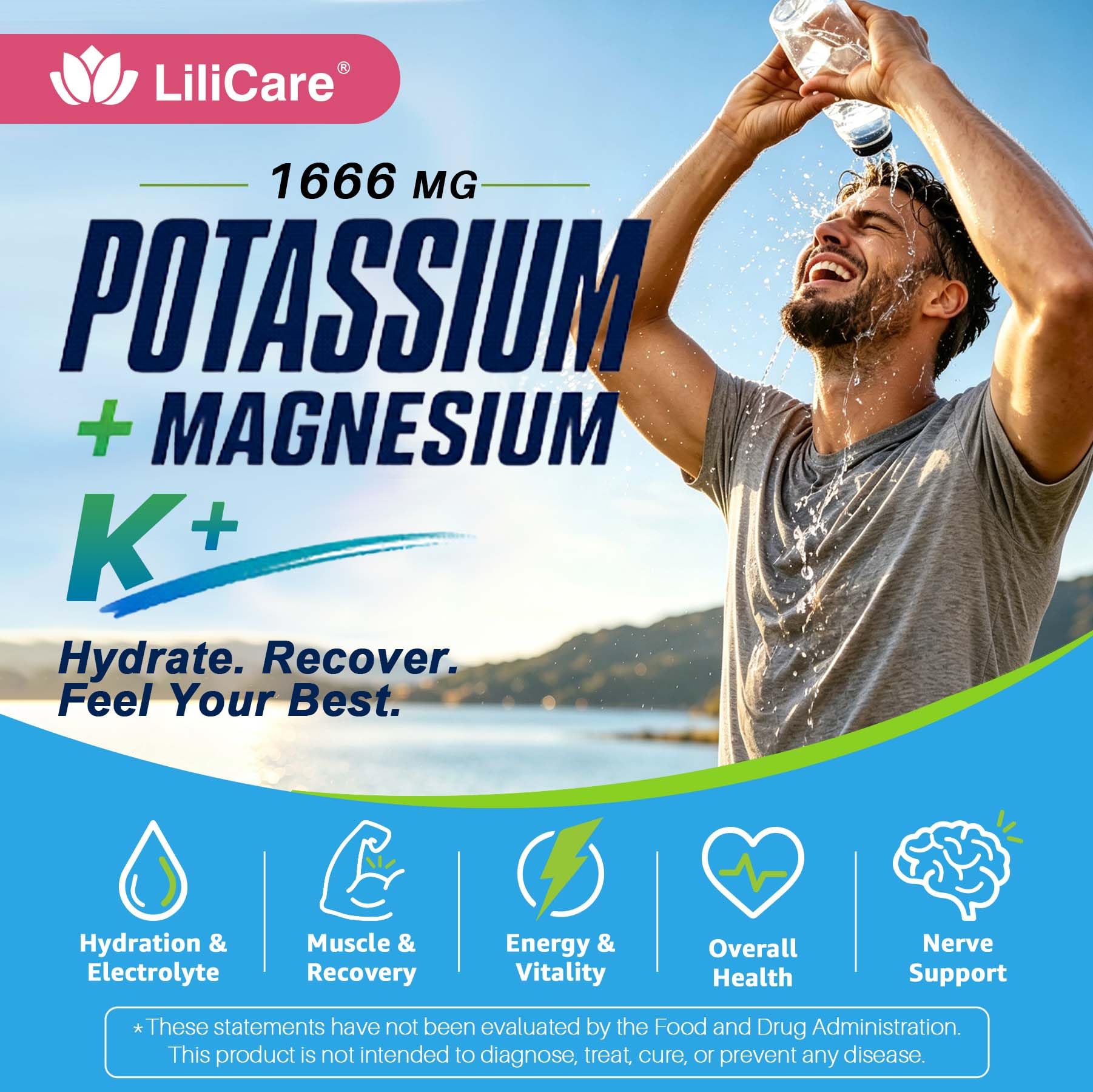 Potassium Citrate 1666mg Gummies Magnesium Zinc for Women Men, 60Ct — Amazon image 5