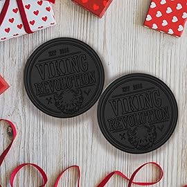 Viking Revolution Skin Cleaning Agent Activated Charcoal Soap for Men w/Dead Sea Mud, Body and Face, Cleanser,Cleansing Blackheads - Peppermint & Eucalyptus Scent 6 Oz (Pack of 2)