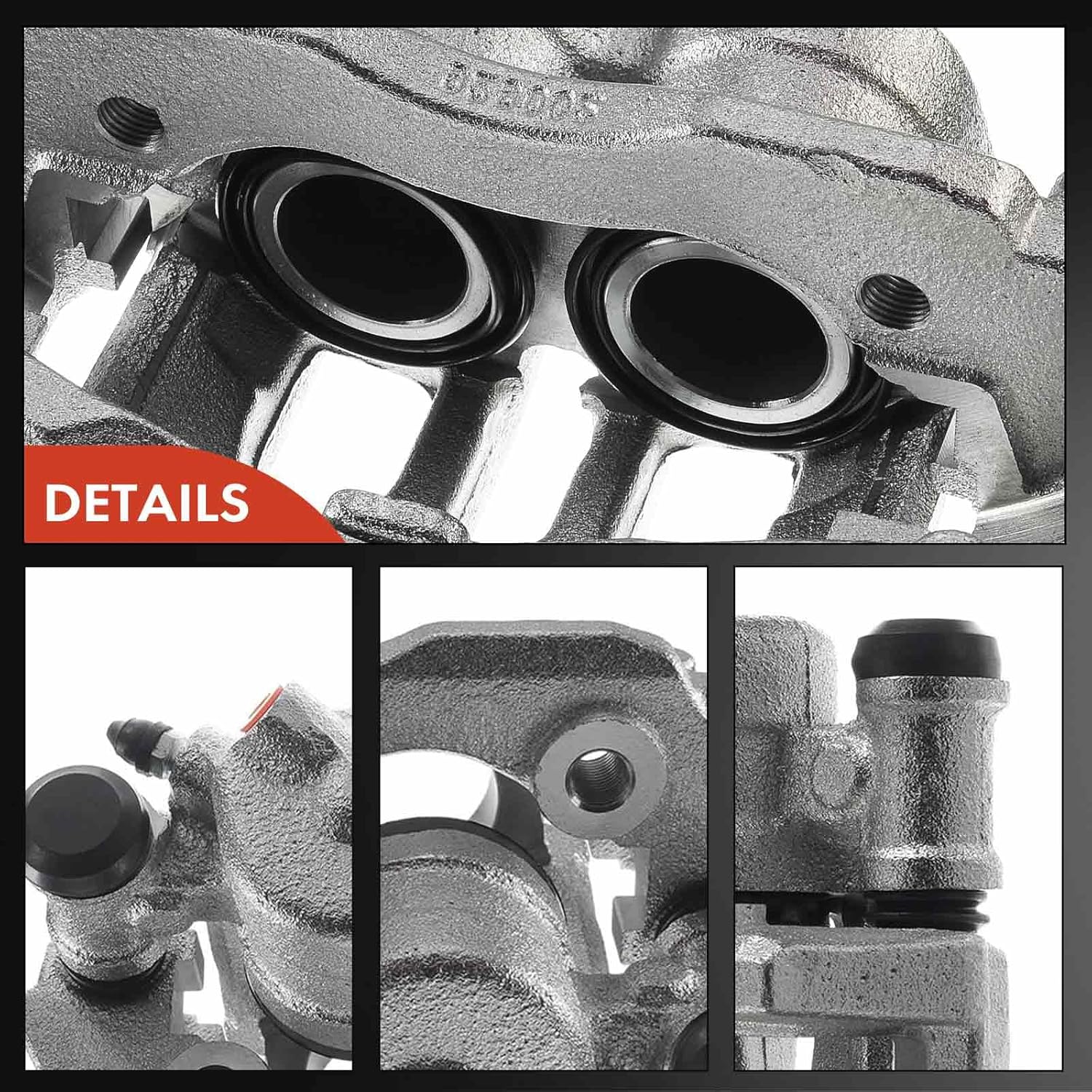 A-Premium Disc Brake Caliper Assembly with Bracket Compatible with Select Dodge, Freightliner and Mercedes-Benz Models - Sprinter 2500 2007-2018, Sprinter 2007-2008, Van - Front Right Passenger Side