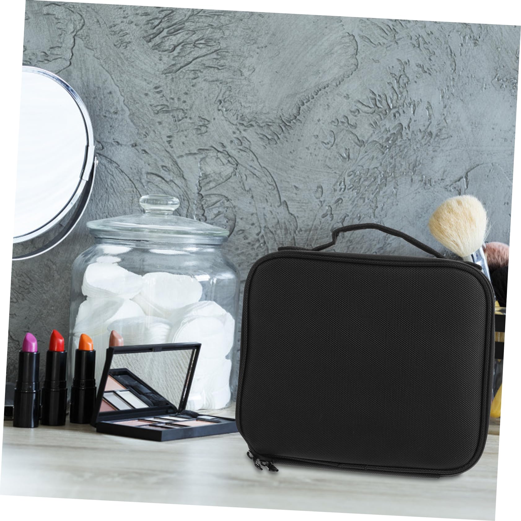 Maletín De Maquillaje Portátil Bolsa Multifuncional para Mujer Caja De Cosméticos