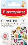 Bandages Élastoplast Sensibles pour Enfants pour Soins des Plaies et Trousse de Premiers Secours, Bandages Hypoallergéniques Extra Doux, Protection Contre les Bactéries, Retrait Indolore, Sans Latex, Fournitures de Premiers Secours, 2 Tailles, 20 Bandes
