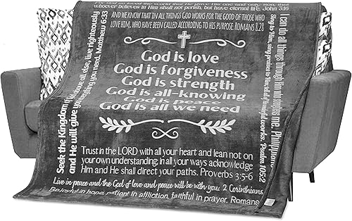 FILO ESTILO Regalos espirituales para mujeres, hombres, manta de las Escrituras, regalos religiosos, cristianos, inspiradores, católicos, regalos de