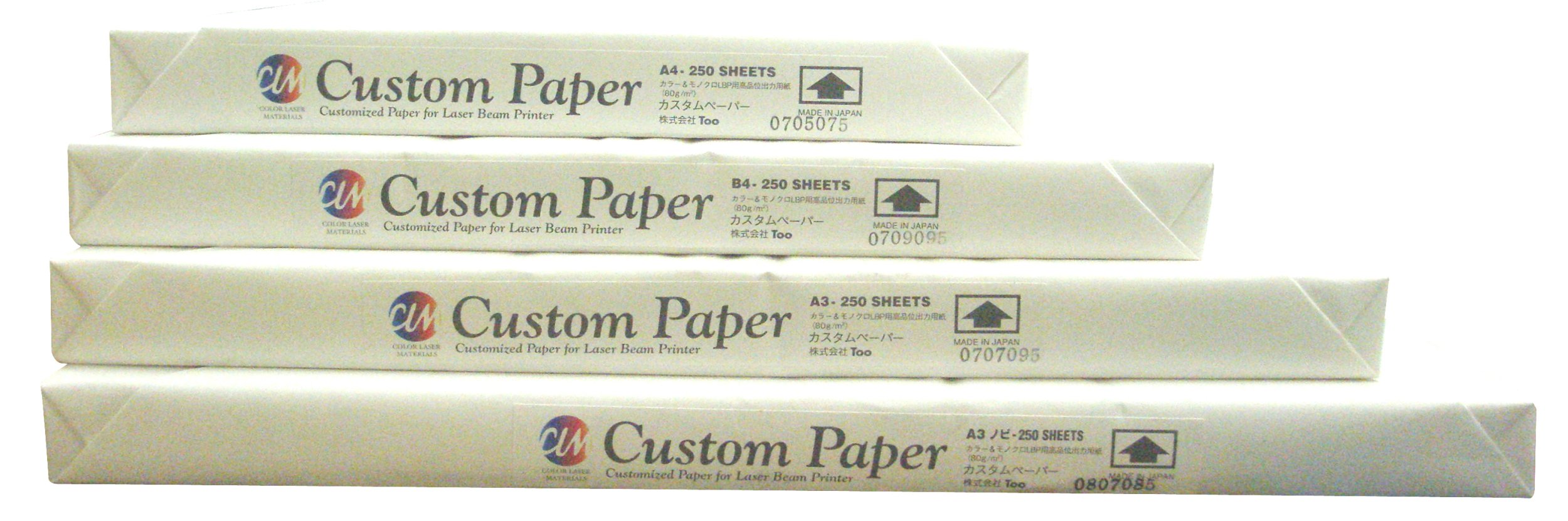 A4 250 sztuk niestandardowego papieru Too (japoński import)