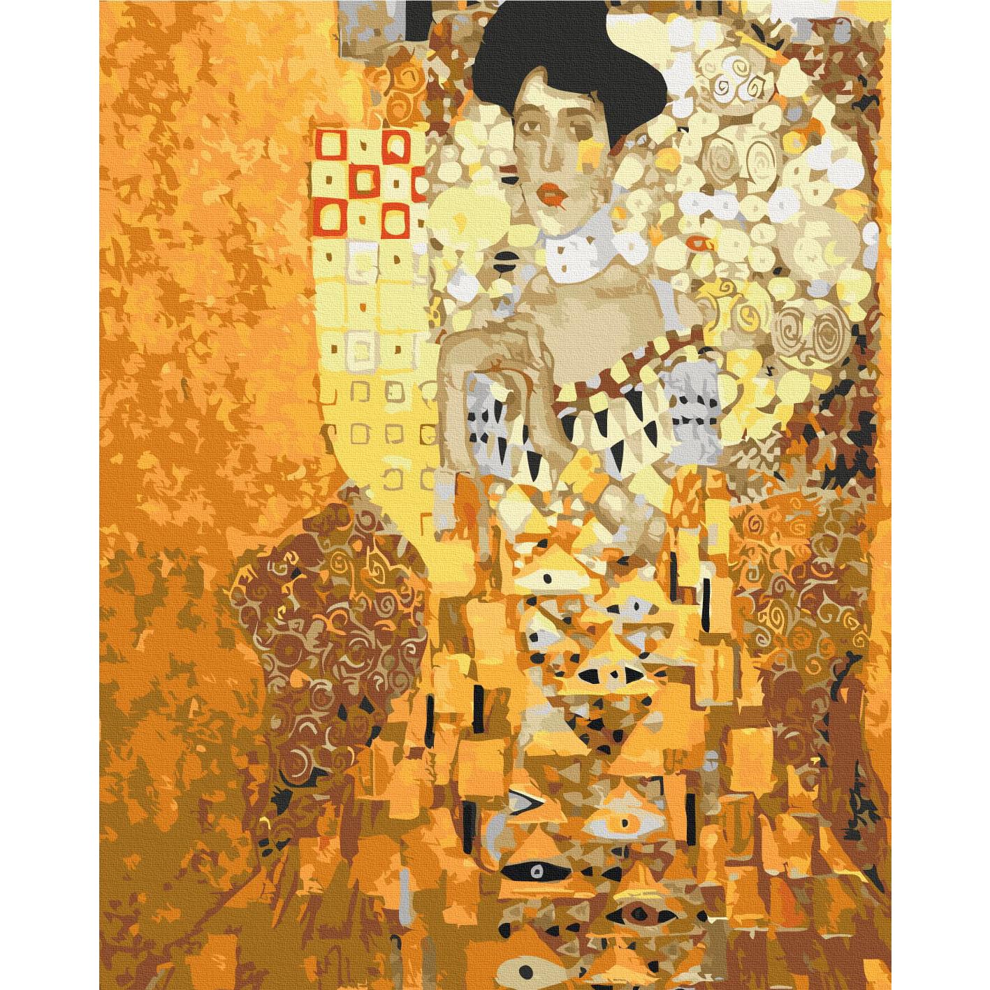 murando - Peinture par Numéros Adulte DIY 40x50 cm - Avec Cadre, Peintures Acryliques et Pinceaux - Tableau à Faire Soi-Même Loisir Créatif - Ritratto d'Adèle Bloch-Bauer et Gustav Klimt n-A-1368-d-a