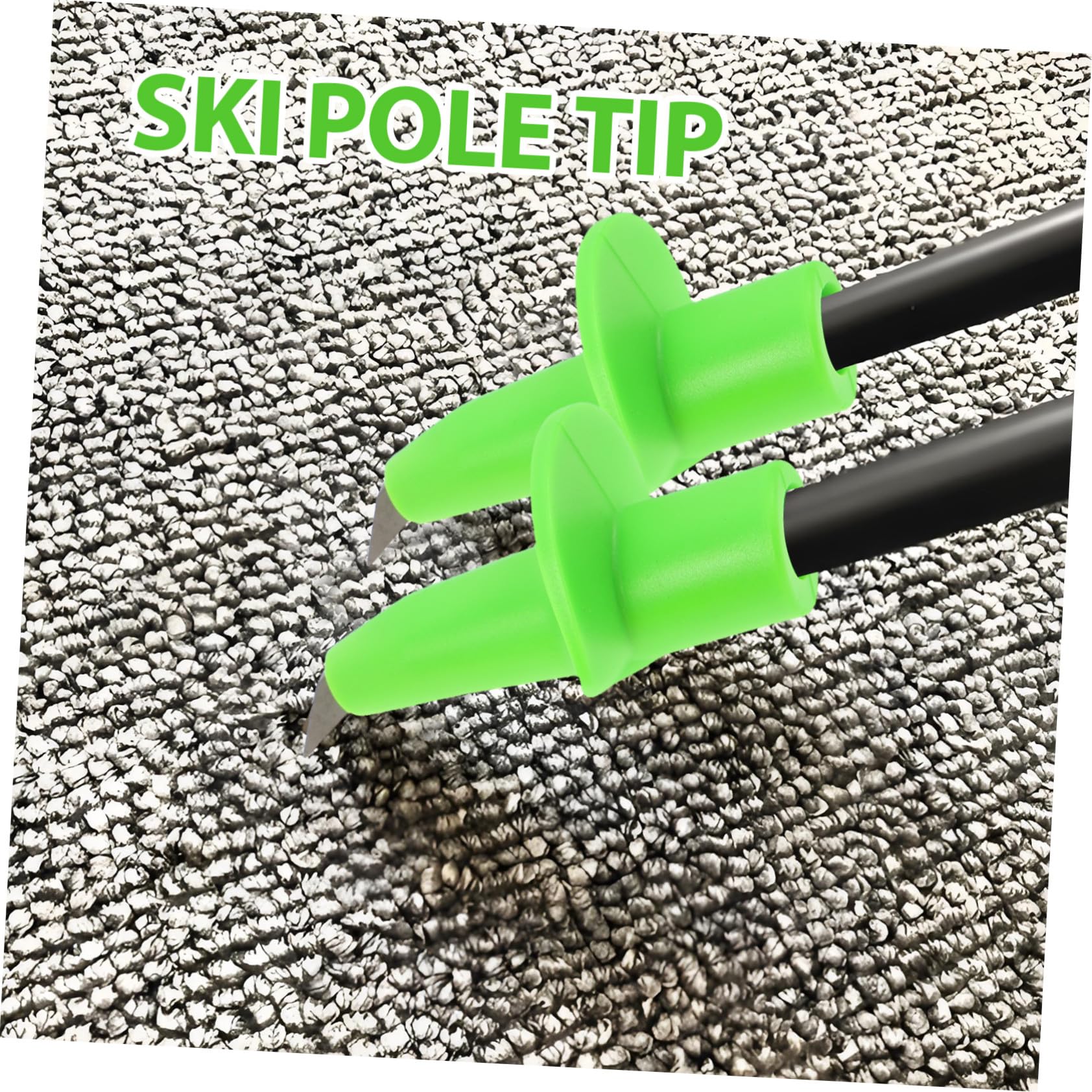 Supvox 4stücke Wanderschaftspitzen aus Wolframstahl Ersatzspitzen für Trekkingstöcke Stockspitzen für Bergsteigerstöcke Zubehör für Wanderstöcke Kompatibilität für Outdoor-Abenteuer