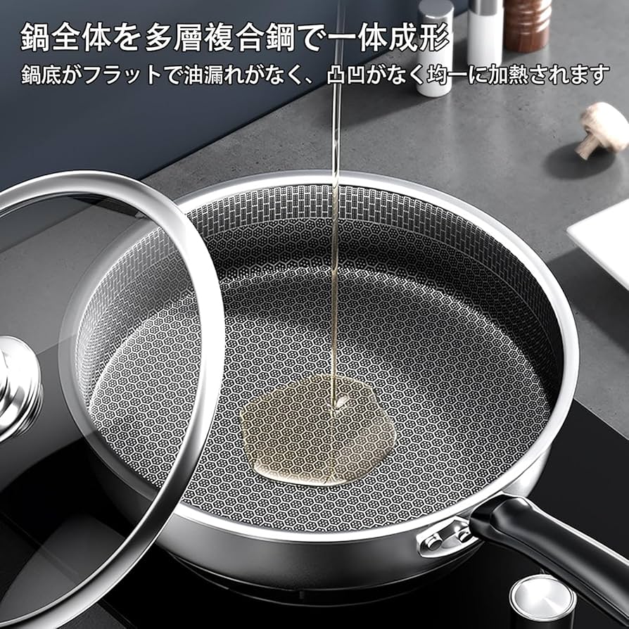 30cm ステンレス フライパン*5 Amazon.co.jp: ドイツ産ステンレス鋼フライパン 26/28/30cm