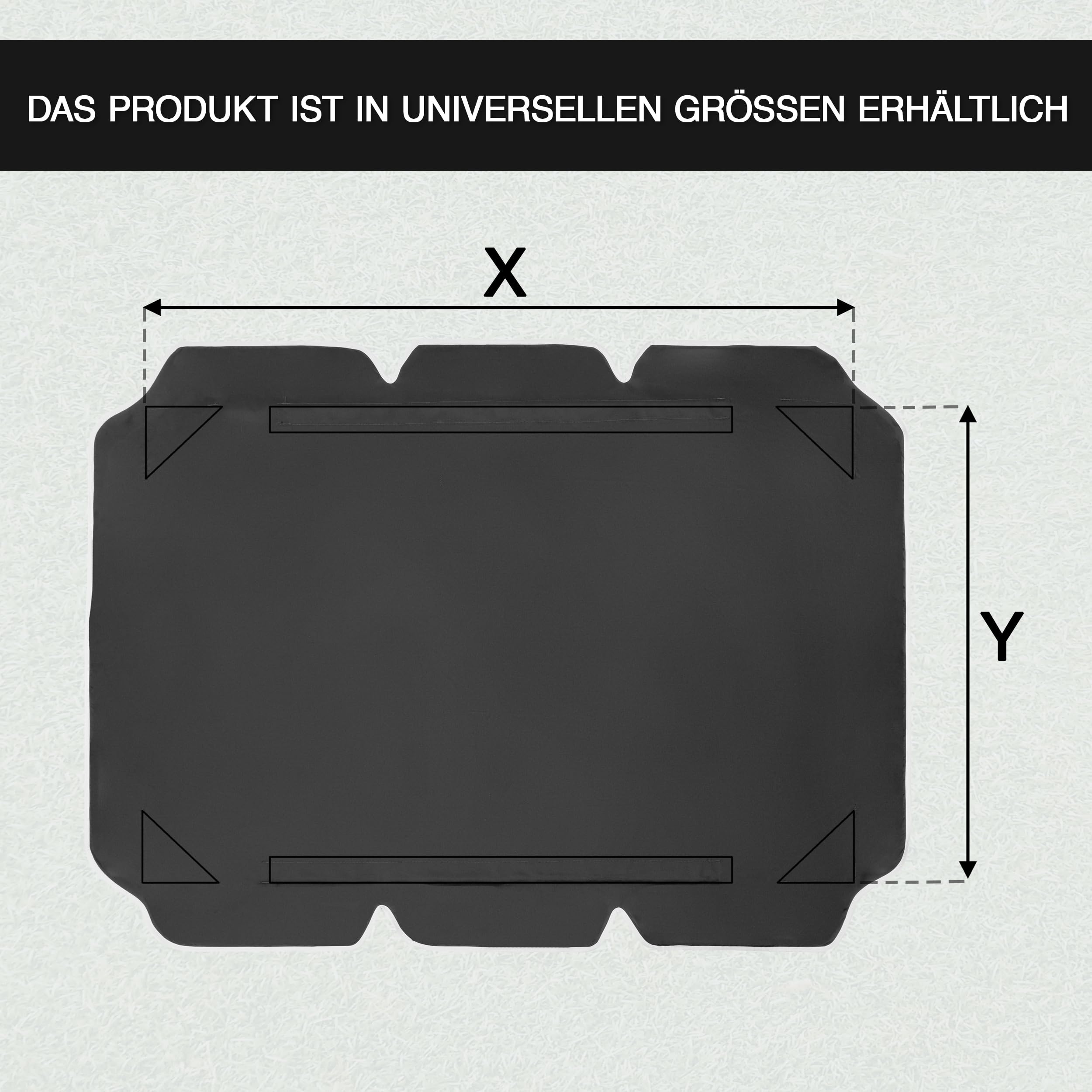 Hollywoodschaukel Dachbezug 200 x 120 - Strapazierfähig Dach für Hollywoodschaukel - Wetterbeständig Sonnendach für Gartenschaukel - Graues Dach für Hängebank Schaukel