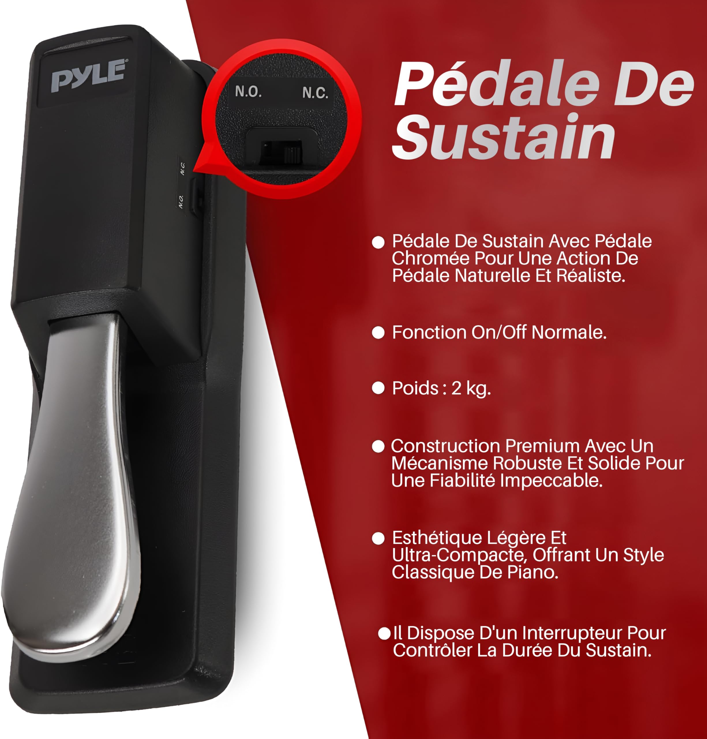 Pyle Piano - Piano Numérique Portable 61 Touches 2-en-1 pour Jouer et Chanter avec Pédale de Sustain- Casque-Housse Résistante aux Intempéries- Tabouret et Support de Clavier