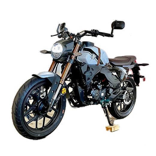 Lifan KPM 200 White Adult Motorcycle Cafe Racer 200cc Gas Street Motorcycle Electric Fuel Injection 17HP 6 Speed made by Lifan