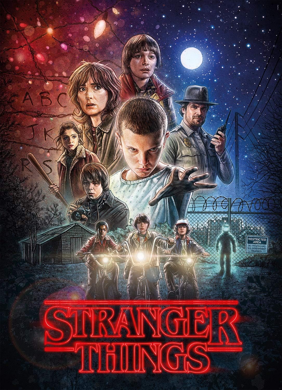 Clementoni - 39542 - Puzzle Stranger Things - 1000 Pieces - Made in Italy - Jigsaw Puzzles for Adult - Jigsaw Puzzles Netflix