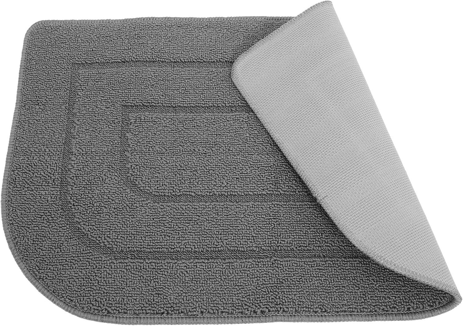 BETOOKY Absorbent Kitchen Floor Mat Non-Skid Rug Deep Gray Semi-Circle 45x68cm Oil and Water Resistant Kitchen Runner Rug for Home Cooking Area