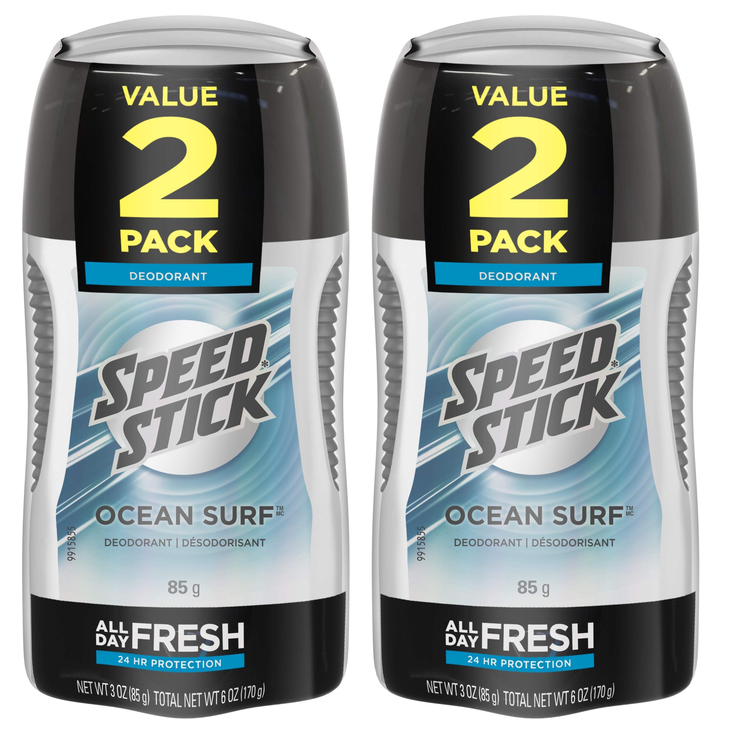 Speed StickDeodorant for Men, Ocean Surf - 1.8 Ounce (2 Count)