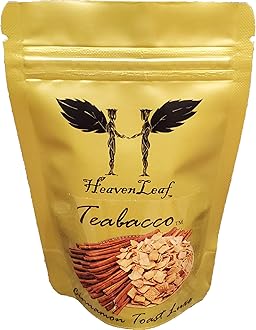Teabacco (Choose Your Flavors) 100g, World's Best Hookah Shisha Herbal Flavors. 100% Tobacco & Nicotine Free! (Cinnamon Toast Luxe)