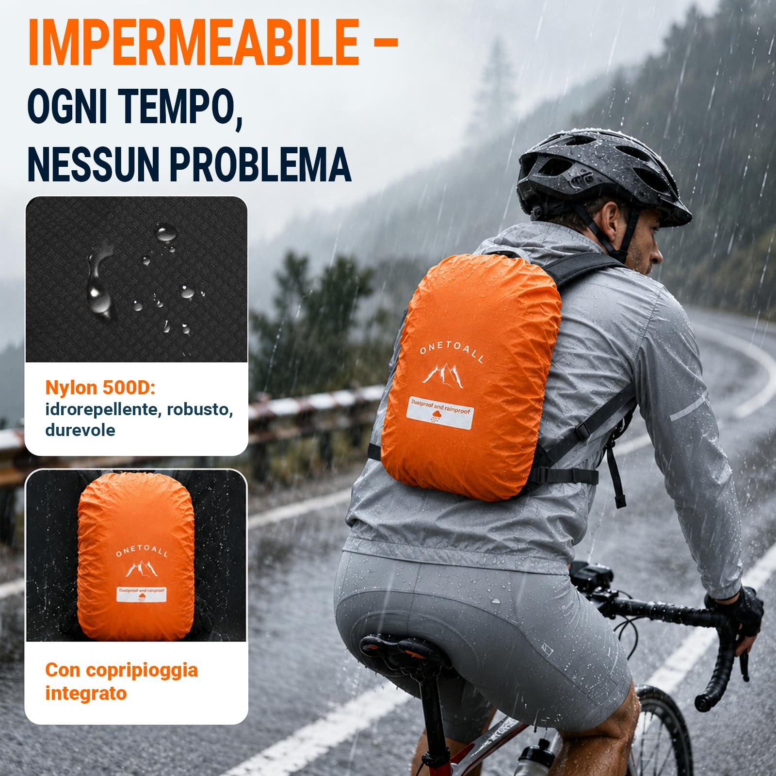Zaino Trekking 20L, Zaino Montagna 20 Litri, Zaini Impermeabile Uomo Donna per Escursione|Hiking|Viaggio|Sci|Ciclismo, Ultraleggero Solo 510g