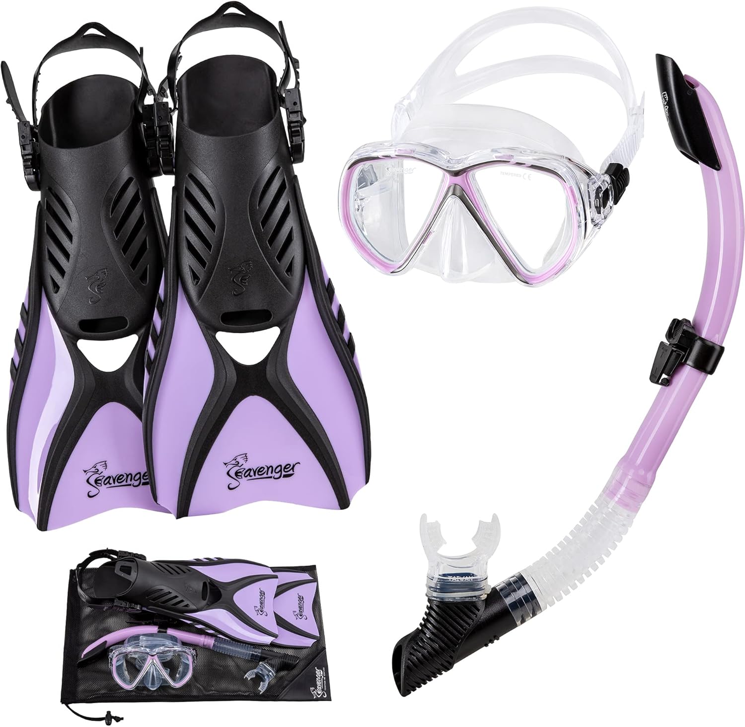 Seavenger Hanalei Anti-Fog 4-Piece Snorkeling Set