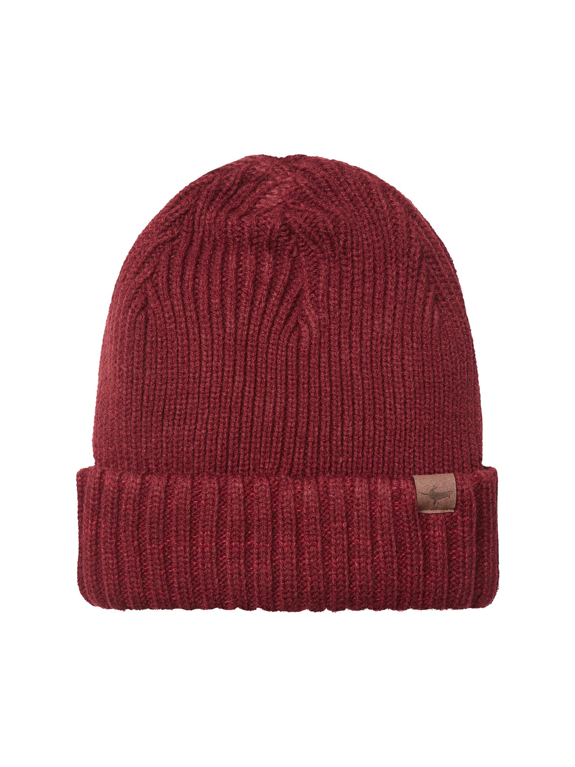 Sealskinz Unisex Red | Bacton | Waterproof Cold Weather Roll Cuff Beanie Hat | Everyday Use & Outdoor Activity | Three-Layer Insulation Technology | Microfleece Lining | S/M, V3