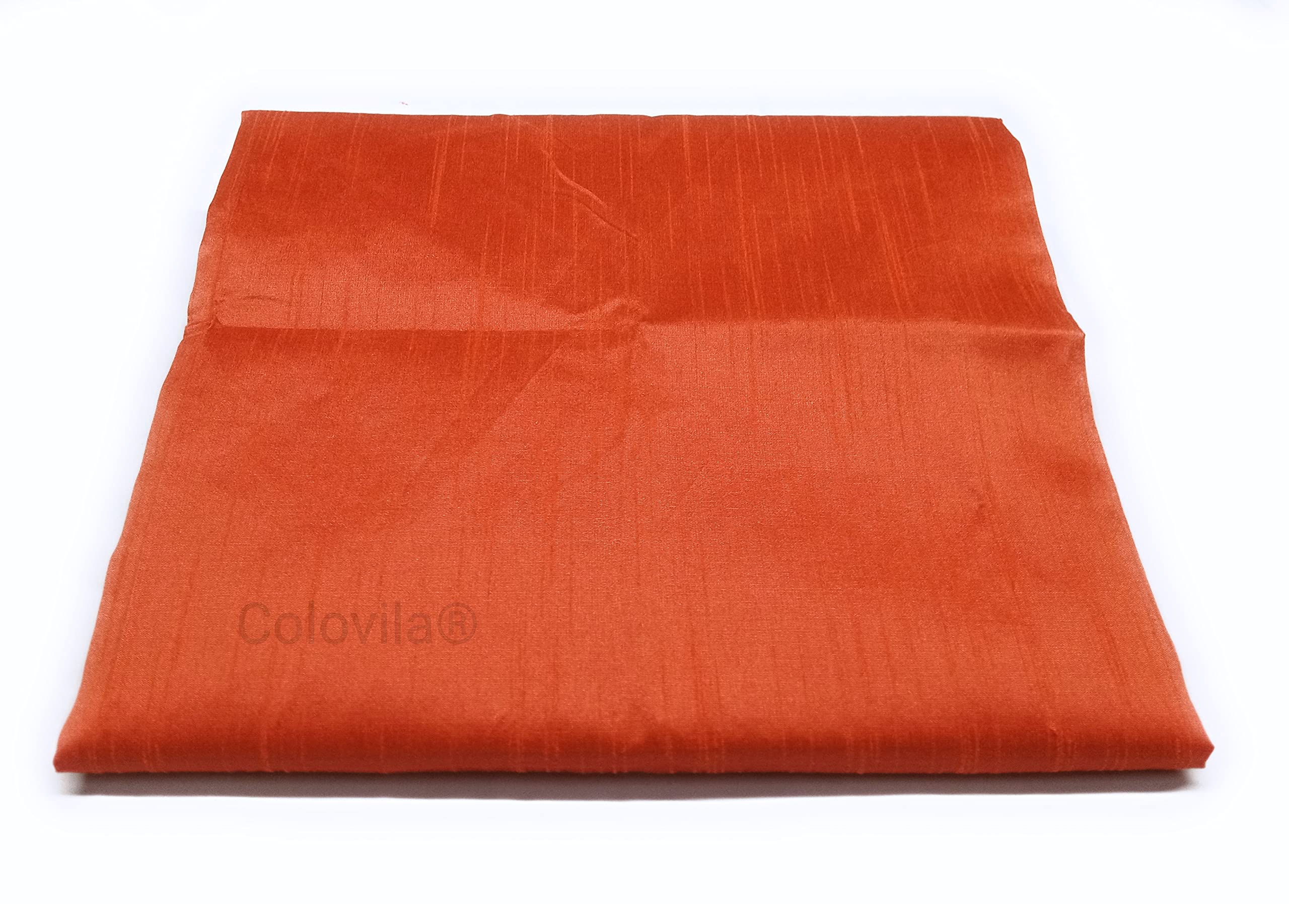 Colovila Women/Girls Ethnic Unstitched Raw Poly Silk Plain Fabric/Cloth/Dress Material for Kurta, Pyjama, Suit, Blouse, Thakur Poshaak etc