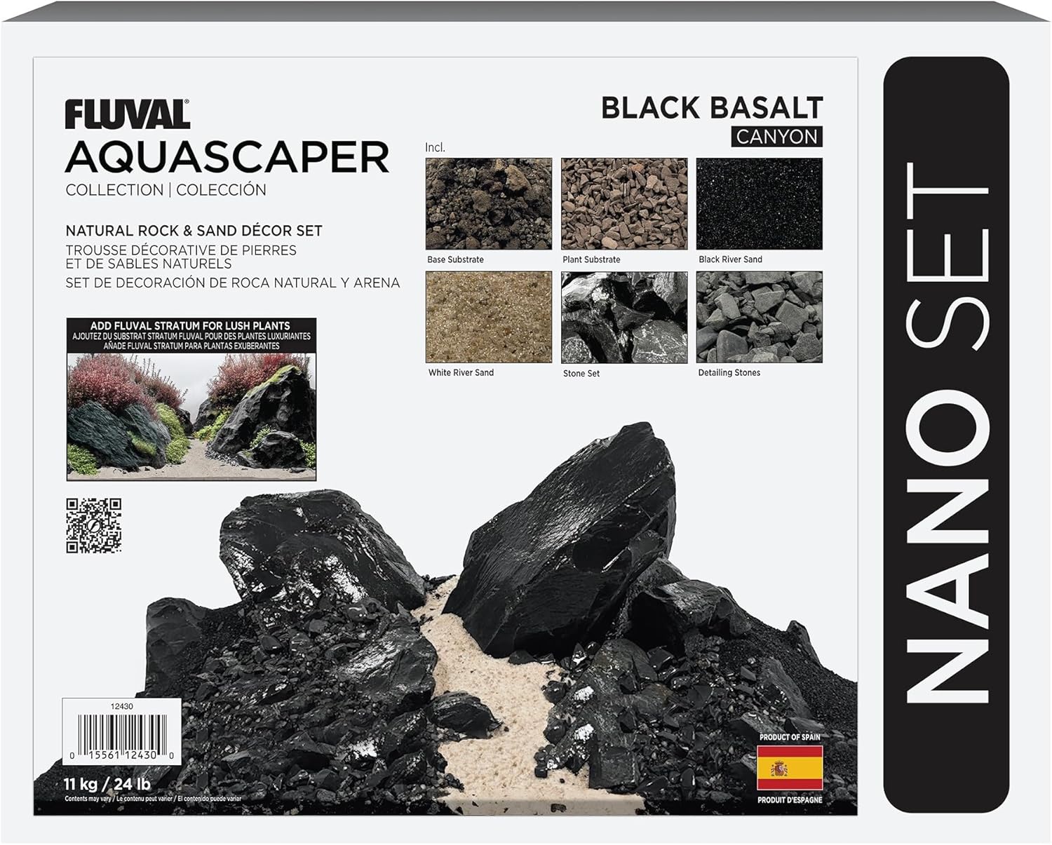 Fluval Black Aquascaper Kit 45P