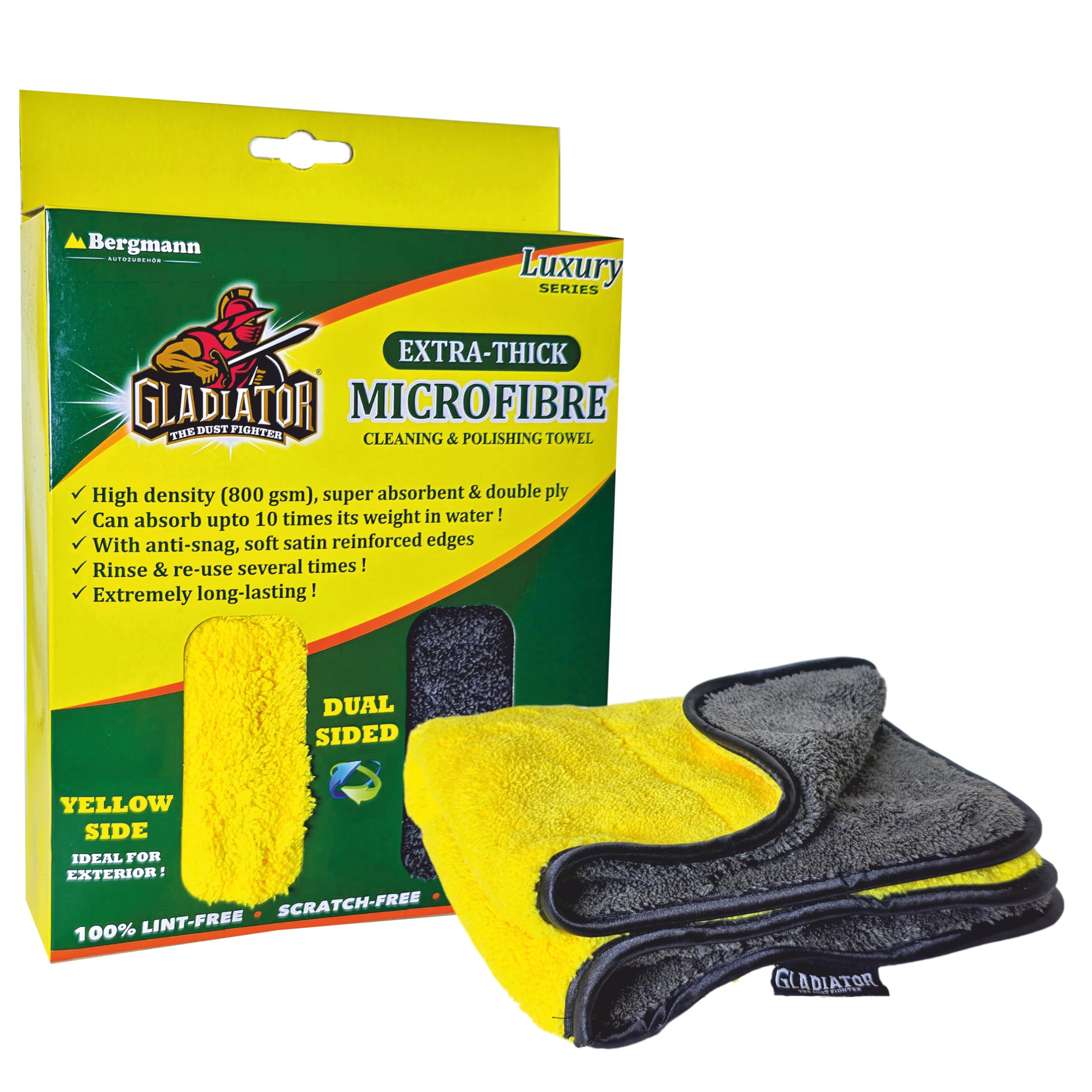 Bergmann Microfibre Towel (Yellow)