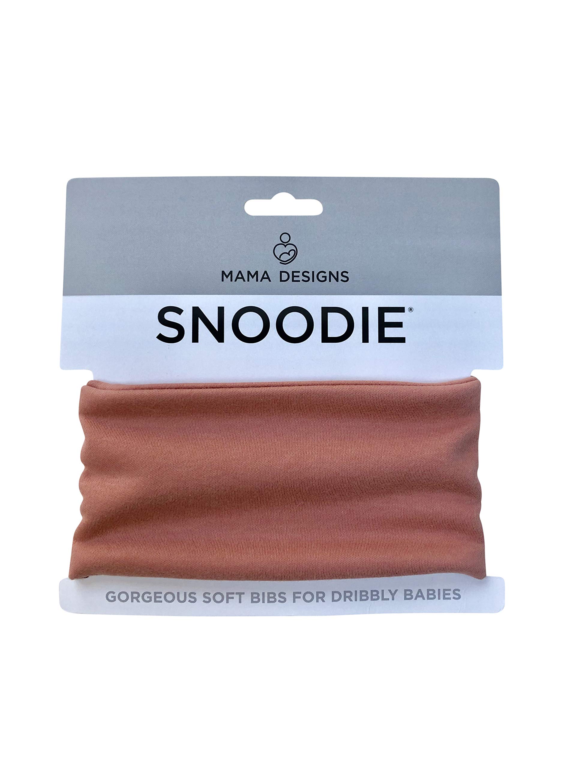 Snoodie Dribble Bib for Babies, Deluxe Baby Bib, Fully Adjustable, Soft and Absorbent (Dusky Pink)