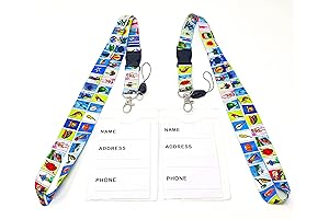 Mexican Bingo Themed Key Ring and ID Holder