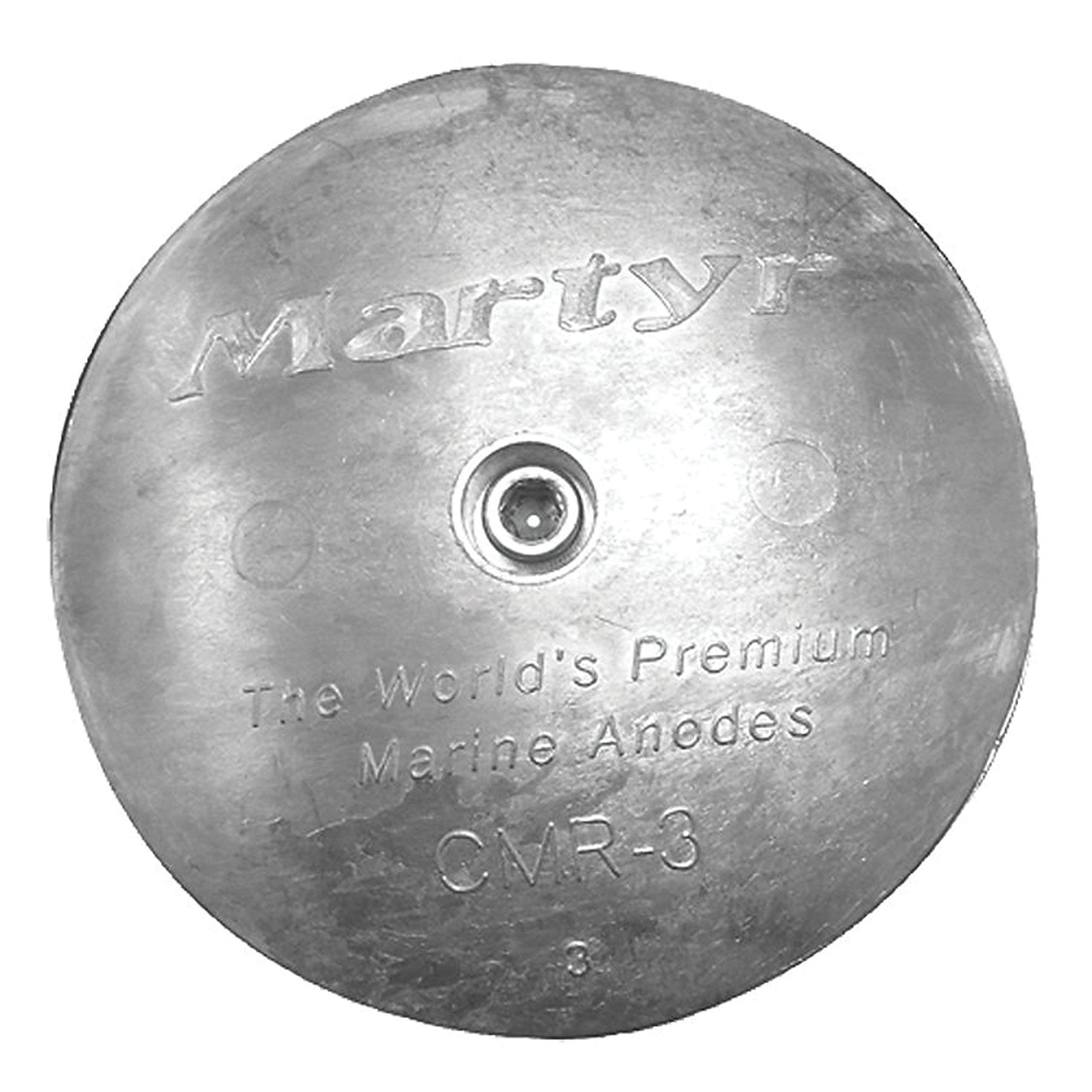 Martyr CMR 2 Rudder/Trim Tab Disc Anodes (2-13/16- Inch), Magnesium Alloy - Pack of 2