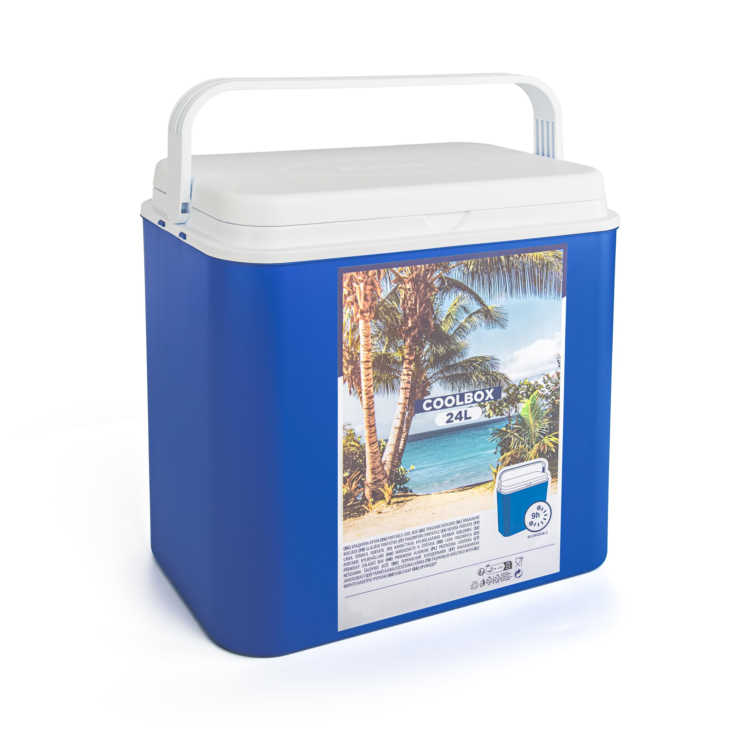 BESCH Nevera Acampada Portátil 10-30 litros con Asa - Mini Nevera Porta Alimentos Bebidas para Playa, Camping, Picnic