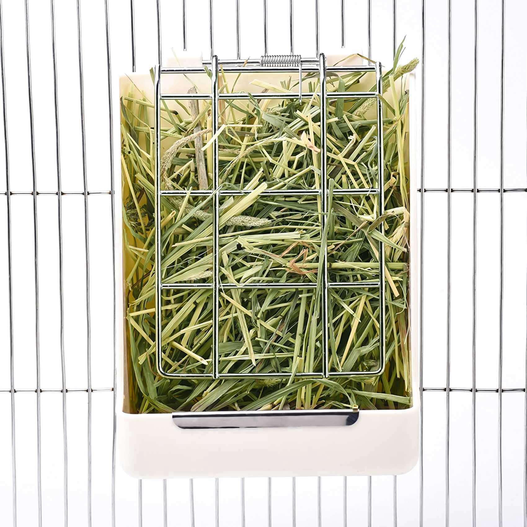 Lot de 5 cadres de foin pour lapins et cochons de Guinée - Support fixe - Pour petits animaux de compagnie